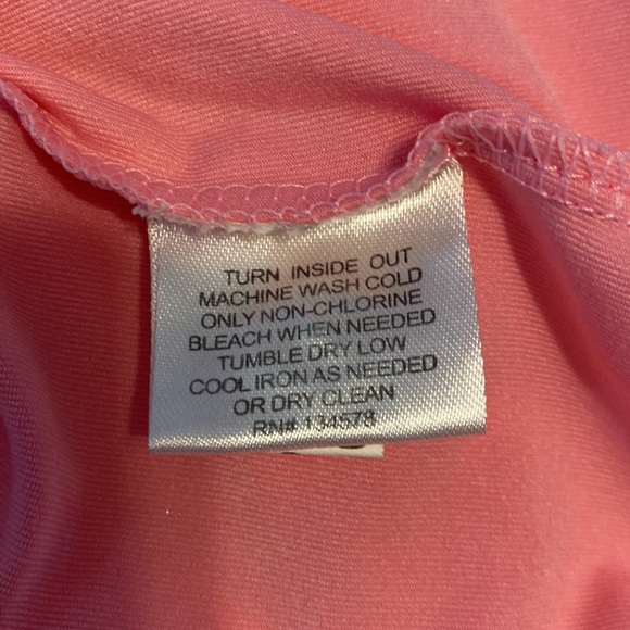 Vineyard Vines cute preppy pink and green long sleeved polo top. Size small. - Picture 7 of 14